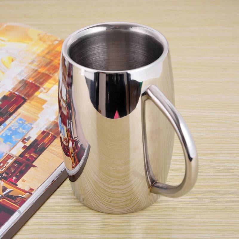 Double-Wall Stainless Steel Insulated Coffee Mug Tumbler-0