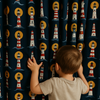 Lighthouse Navy Cotton Kids Curtains – Nautical Bedroom Drapes, Light-Filtering or 100 % Blackout