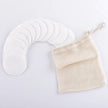 10 Reusable Organic Bamboo Cotton Facial Pads - Zero Waste Plastic Free Natural Makeup Remover Pads + Organic Mesh Cotton Laundry Bag-2