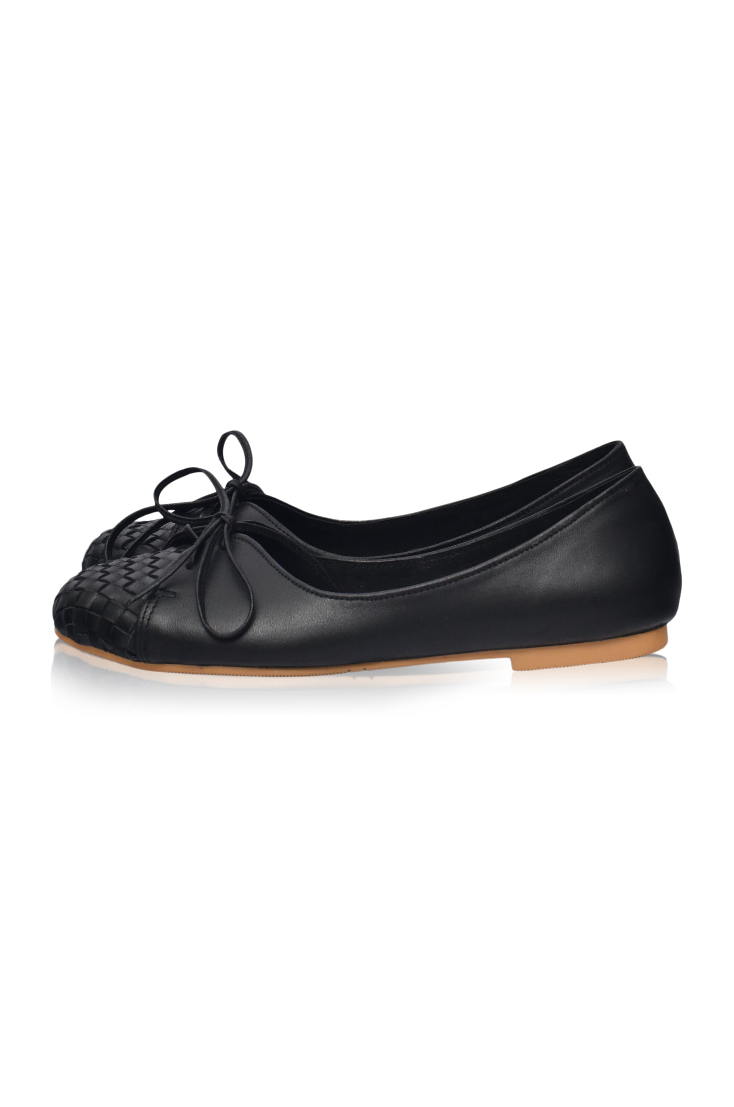 Alexandra Woven Leather Flats-5