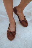 Alexandra Woven Leather Flats-0