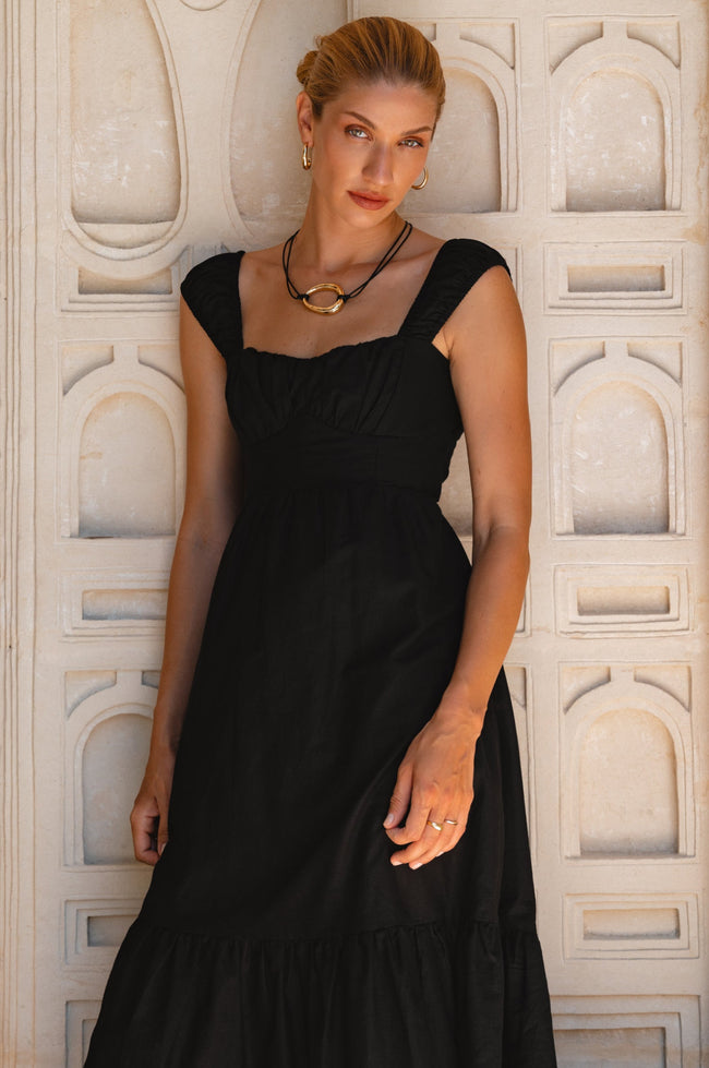 Augusta  Midi Linen Dress-6