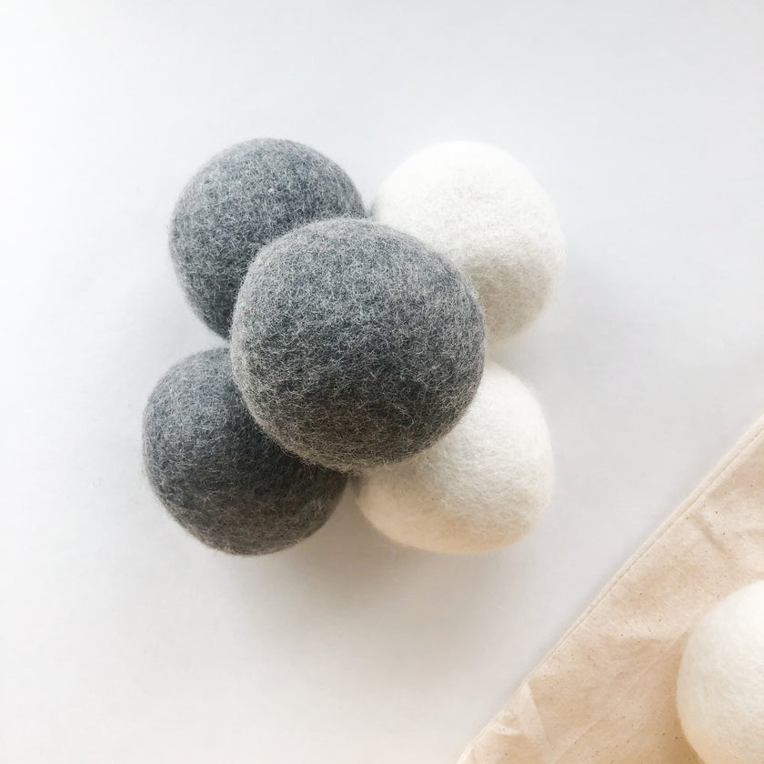 Natural Wool Dryer Balls | Organic Handmade 100% New Zealand Wool | Set of 6-1