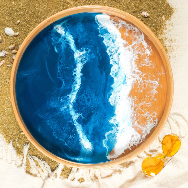 Bamboo Round Serving Trays