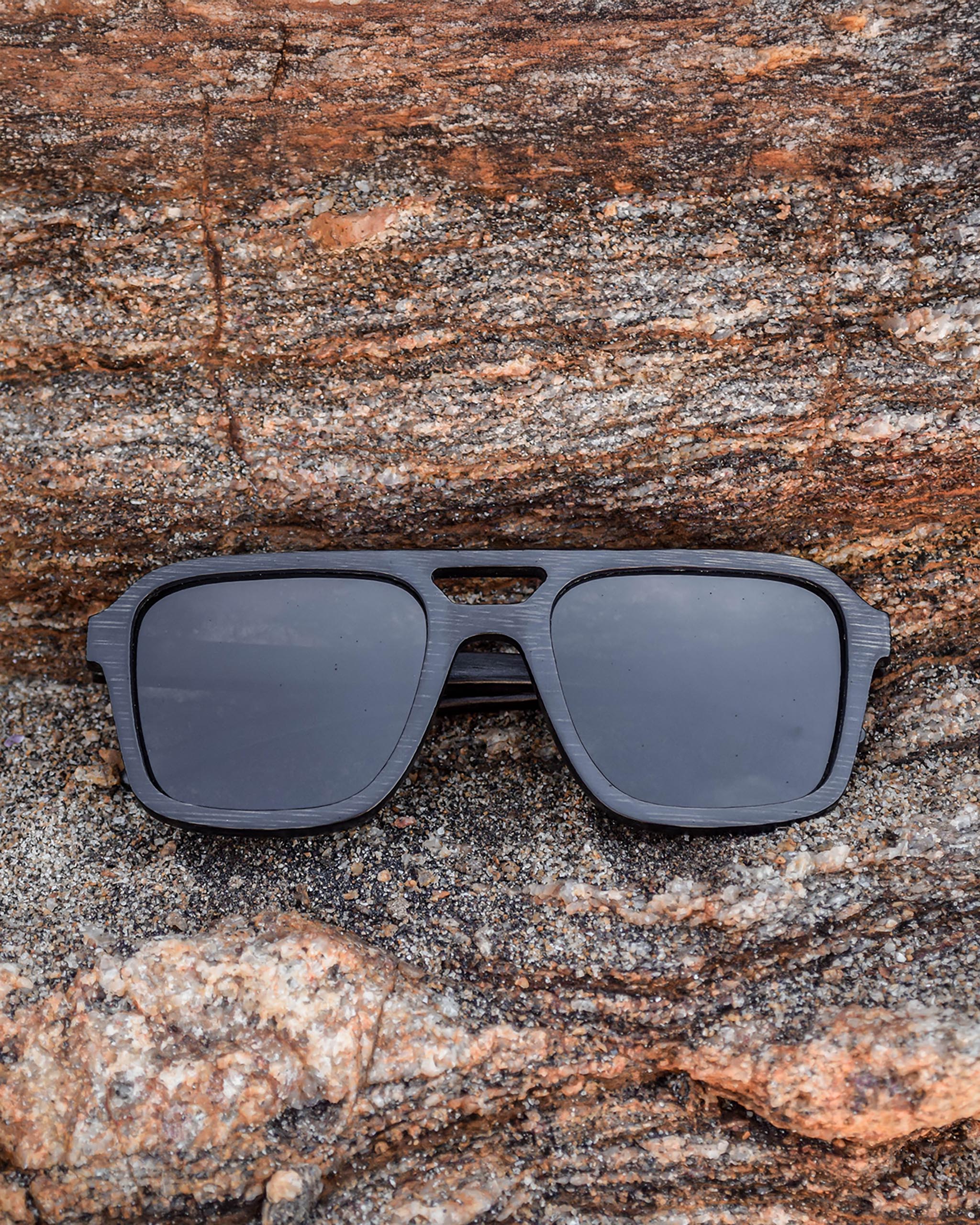 Boss Big Bamboo Sunglasses | Large Black Frame, Polarized UV400 Floating Shades