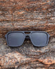 Boss Big Bamboo Sunglasses | Large Black Frame, Polarized UV400 Floating Shades