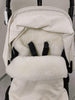 White Natural Sheepskin Stroller Sleeping Bag-4