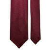 Burgundy Untipped Linen/Silk Tie-2