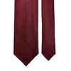 Burgundy Untipped Linen/Silk Tie-2