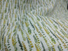 Organic Hemp Fabric - Leaf Print | Green & Yellow | 145gsm | Soft & Breathable