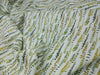 Organic Hemp Fabric - Leaf Print | Green & Yellow | 145gsm | Soft & Breathable