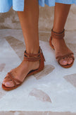 Calypso Braided Leather Sandals-0
