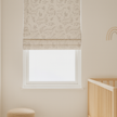 Custom Dinosaur Sketch Linen Roman Blinds for Kids & Nursery – Made-to-Measure | Blackout or Light-Filtering