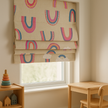 Colour-Pop Rainbow Pure Linen Roman Blind – Made-to-Measure Kids & Nursery | Light-Filter or Blackout
