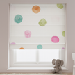 Multicolour Polka-Dot Pure Linen Roman Blind – Made-to-Measure Kids & Nursery | Light-Filter or Blackout