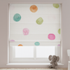 Multicolour Polka-Dot Pure Linen Roman Blind – Made-to-Measure Kids & Nursery | Light-Filter or Blackout
