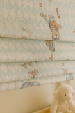 Vintage Circus Pure Linen Roman Blind – 5 Whimsical Colourways | Custom Kids & Nursery