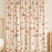 Soft Nautical Print Pure Linen Curtain – Kids Room | Blackout or Cotton Lined | Custom Sizes