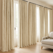 Luxury Linen Damask Jacquard Curtains – Made-to-Measure | Blackout / Cotton Lined