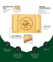 Bamboo Cheese Board 16-10