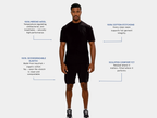 Men's Merino Wool Sports Shorts - Black-2