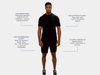 Men's Merino Wool Sports Shorts - Black-2