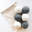 Natural Wool Dryer Balls | Organic Handmade 100% New Zealand Wool | Set of 6-0