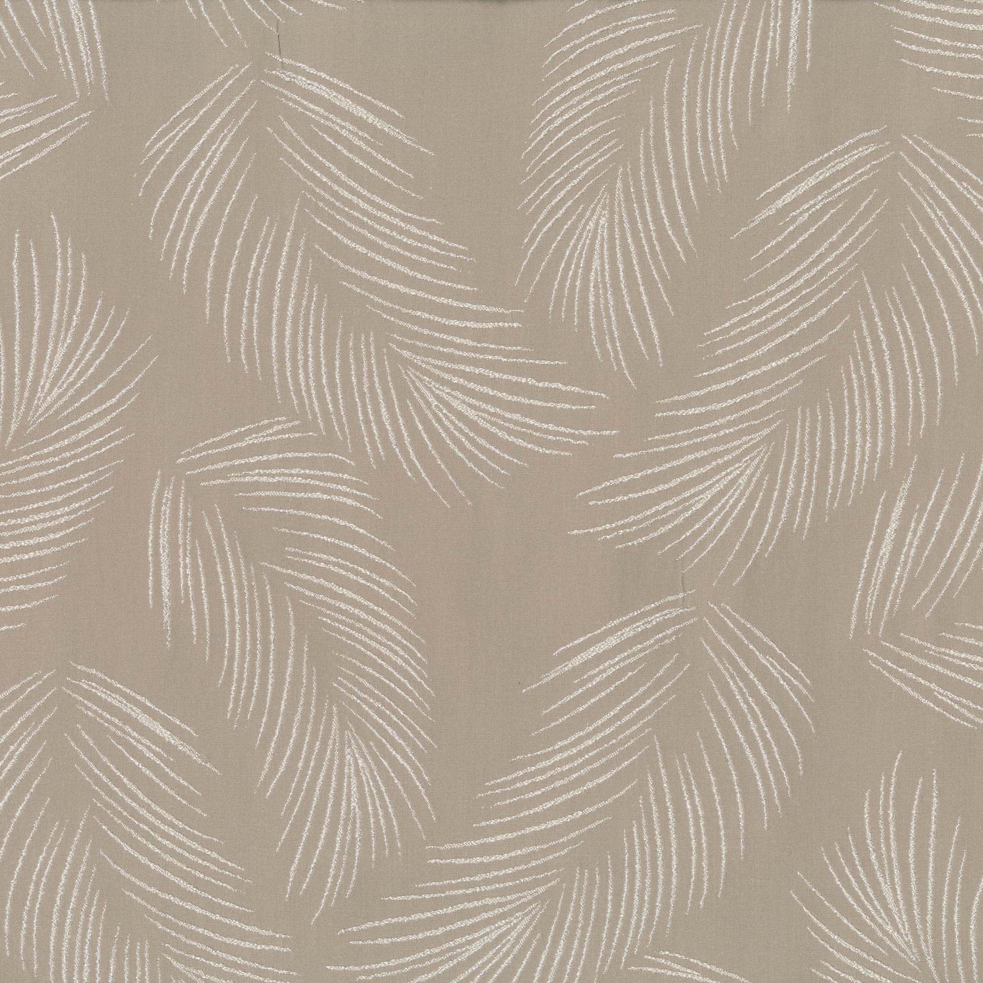 Feather Pattern Cotton Linen Curtains | Pinch & Euro Pleats | Standard & Made to Measure | Blackout or Light Filtering Liner