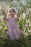 Ramie Baby/Kid Dress - Charcoal-1