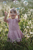 Ramie Baby/Kid Dress - Charcoal-1