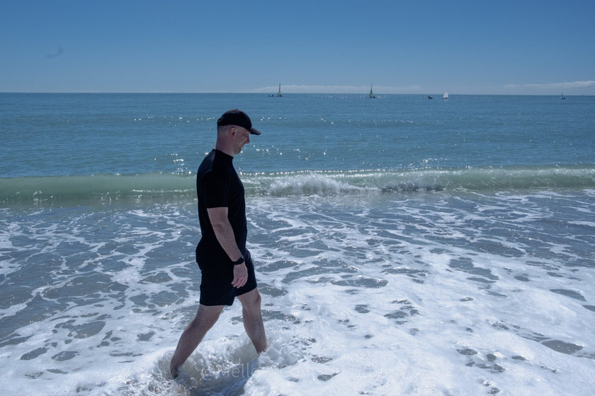 Men's SeaCell Sports Shorts - Black-3