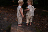 Ramie Baby/Kid Clothing Set - Beige-3