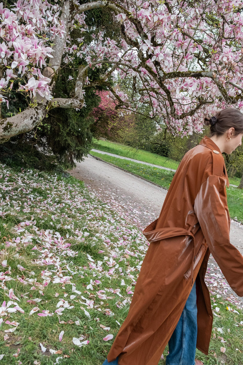 Trench Coat - Chocolate Brown-3