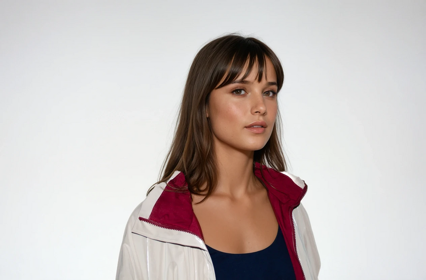 Single-Panel Cotton Windbreaker with Lyocell/Wool Lining - Beige-1