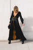 Adrienne Black Silk Dress-0