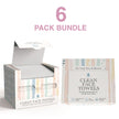 Clean Facial Towels – Six Pack Bundle | Eco-Friendly, Extra-Large, 100% Plant-Based Towels