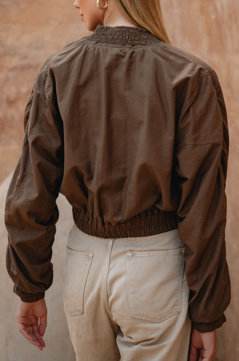 Denver Linen Bomber Jacket-4