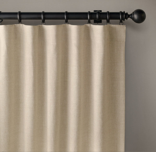 Heavyweight Organic Cotton Curtains with Liner | Windproof & Thermal | Made in UK
