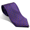 Purple Floral Silk Tie-0