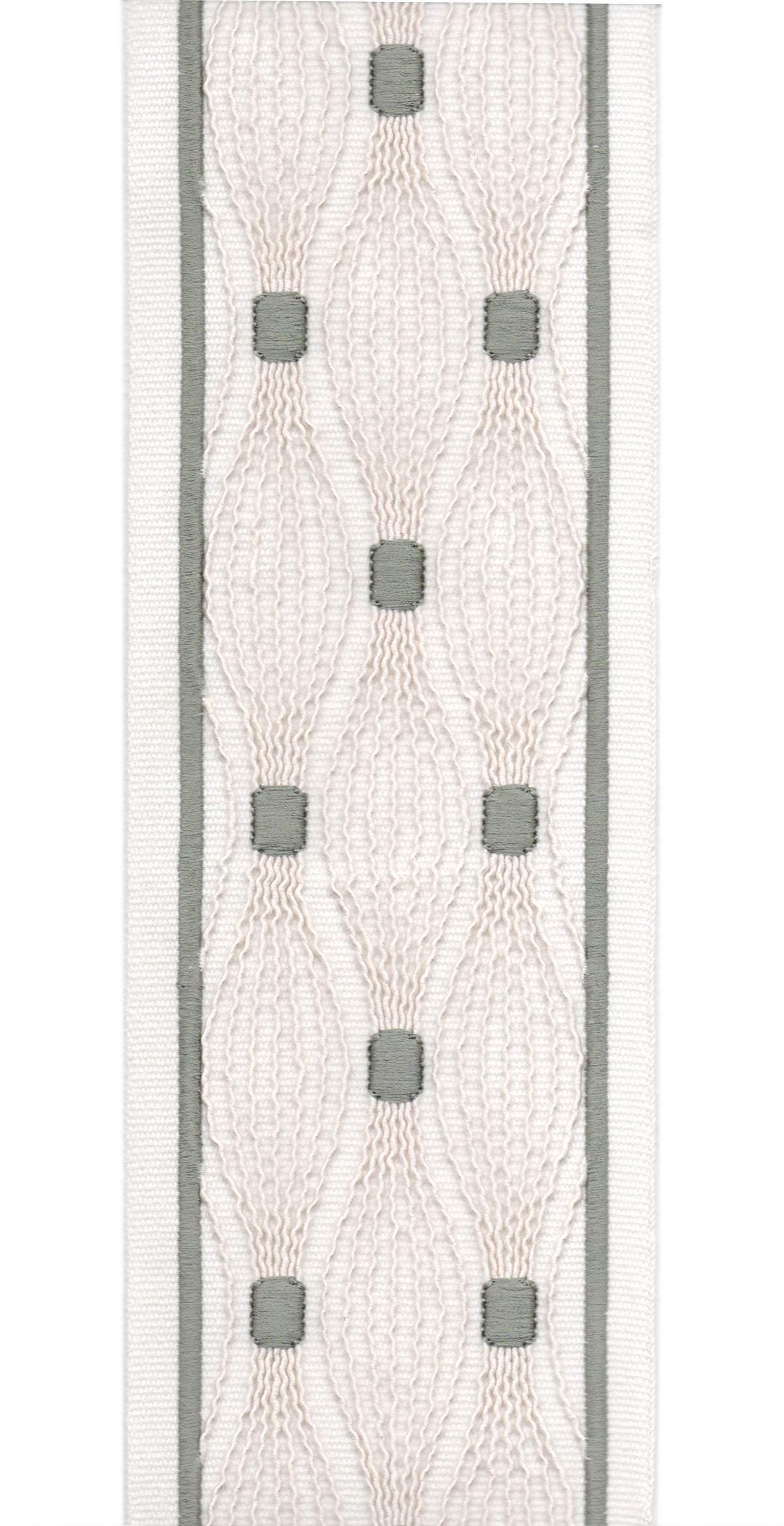 Embroidered Lace Trim | 10cm Wide Cotton Canvas | Delicate Openwork Pattern | Curtain, Cushion & Craft Trimming by the Metre