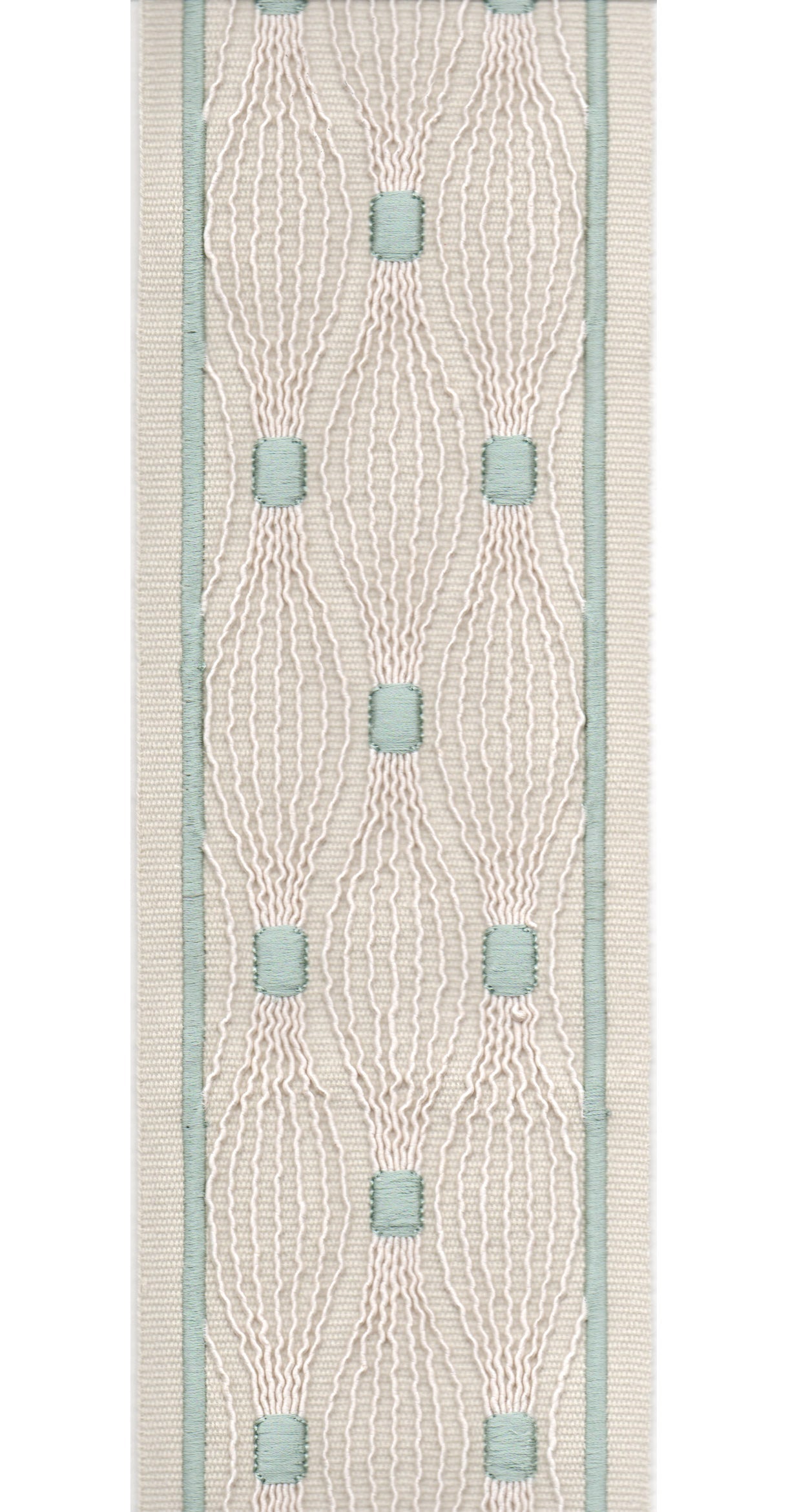 Embroidered Lace Trim | 10cm Wide Cotton Canvas | Delicate Openwork Pattern | Curtain, Cushion & Craft Trimming by the Metre
