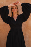 Emerie Long Sleeve Wrap Dress-3
