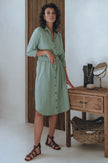 Essence Shirt Linen Dress-5