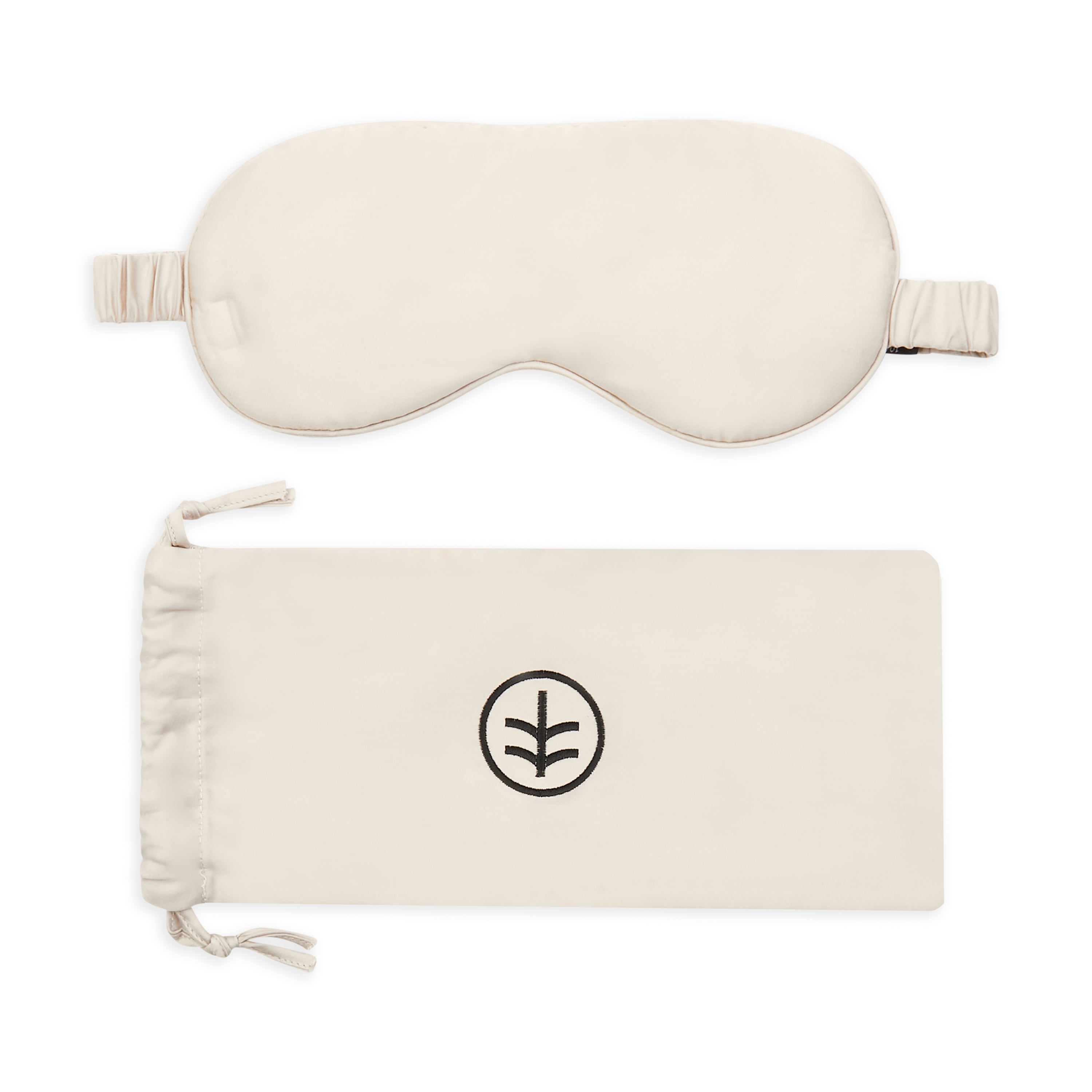 Silk Sleep Eye Mask in Wheat (Eucalyptus Silk)-0