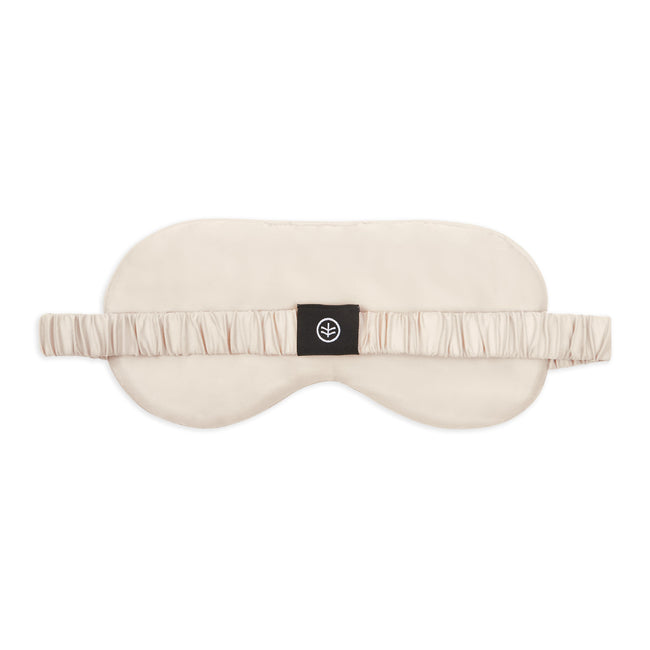 Silk Sleep Eye Mask in Wheat (Eucalyptus Silk)-1