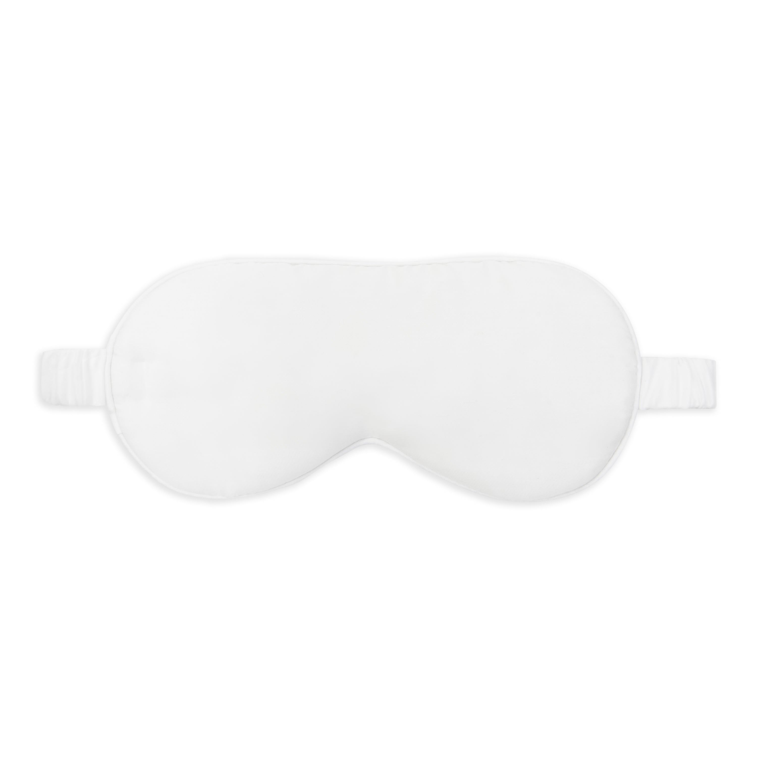 Silk Sleep Eye Mask in White (Eucalyptus Silk)-1