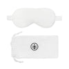 Silk Sleep Eye Mask in White (Eucalyptus Silk)-0