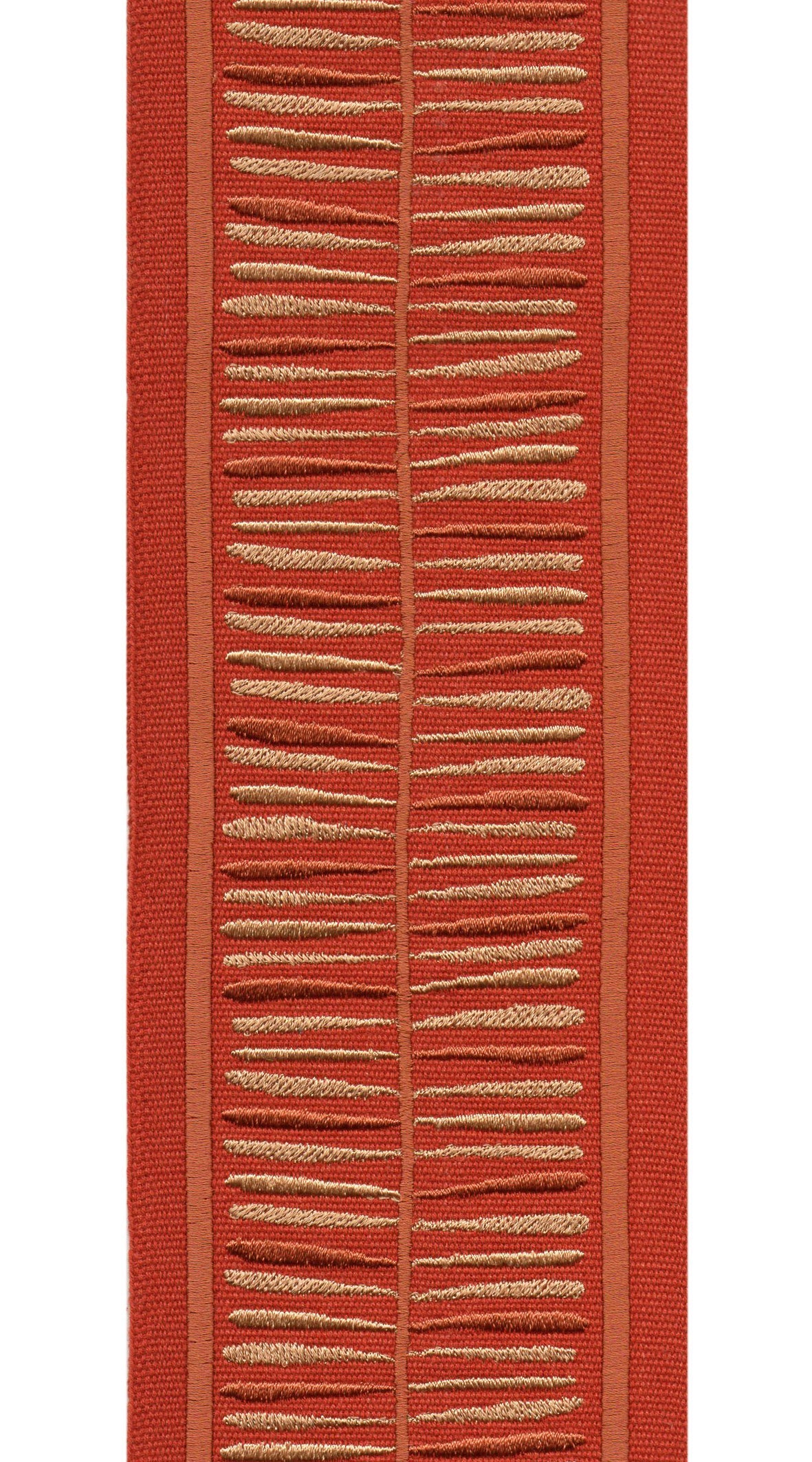 Wide Cotton Canvas Embroidered Trim Tape | 4 Inch (10.16cm) | 5 Colours | By The Metre