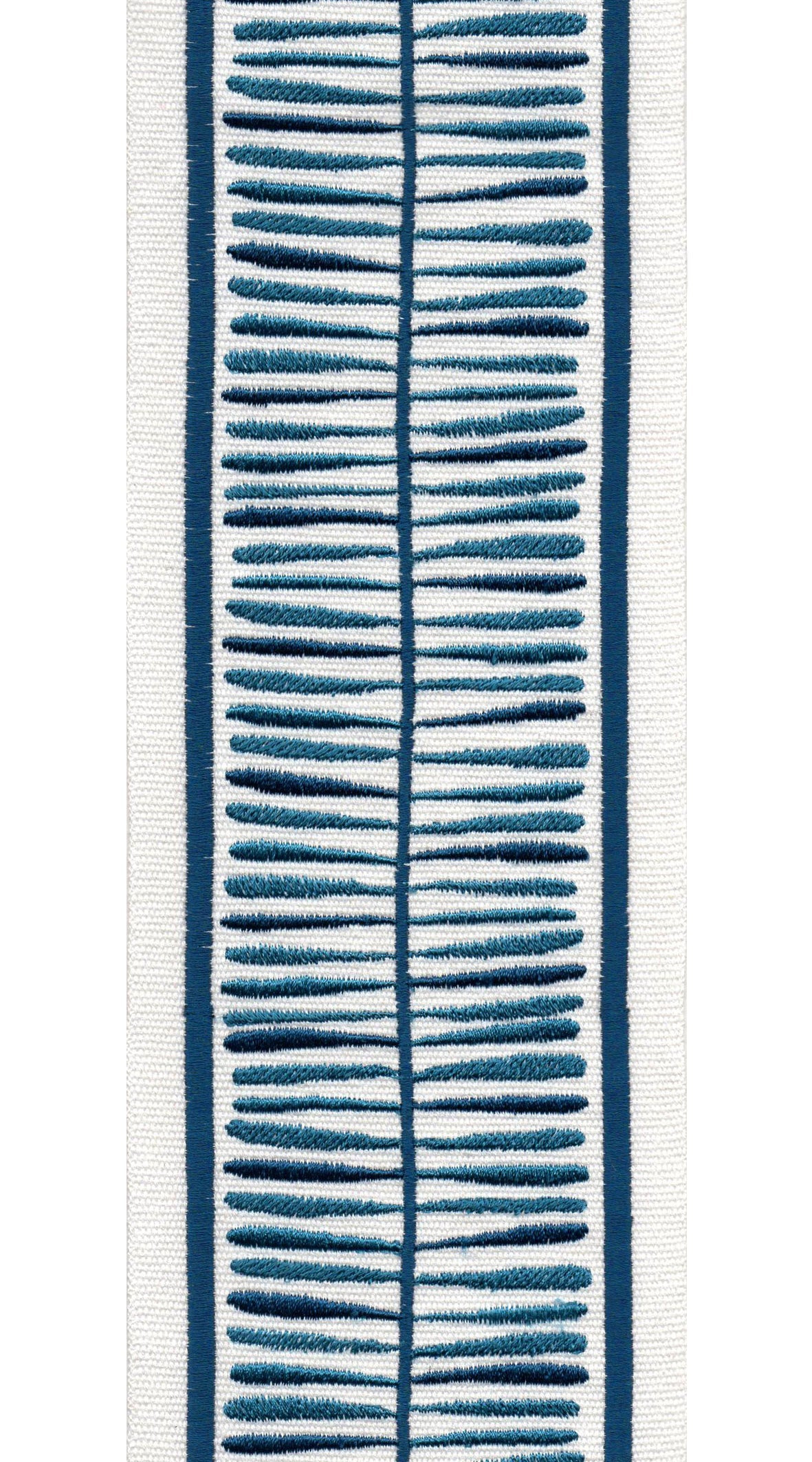 Wide Cotton Canvas Embroidered Trim Tape | 4 Inch (10.16cm) | 5 Colours | By The Metre