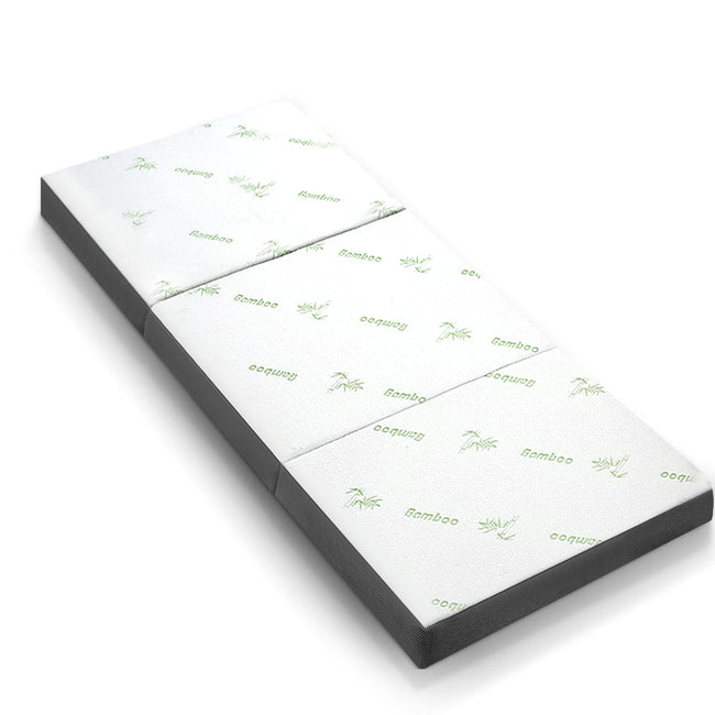 NNEDSZ Bedding Folding Foam Portable Mattress Bamboo Fabric